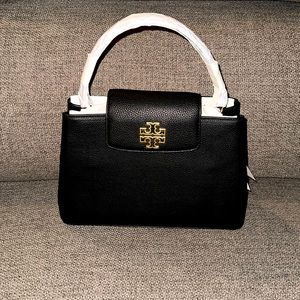 Tory Burch Britten Small Satchel Black - NWT